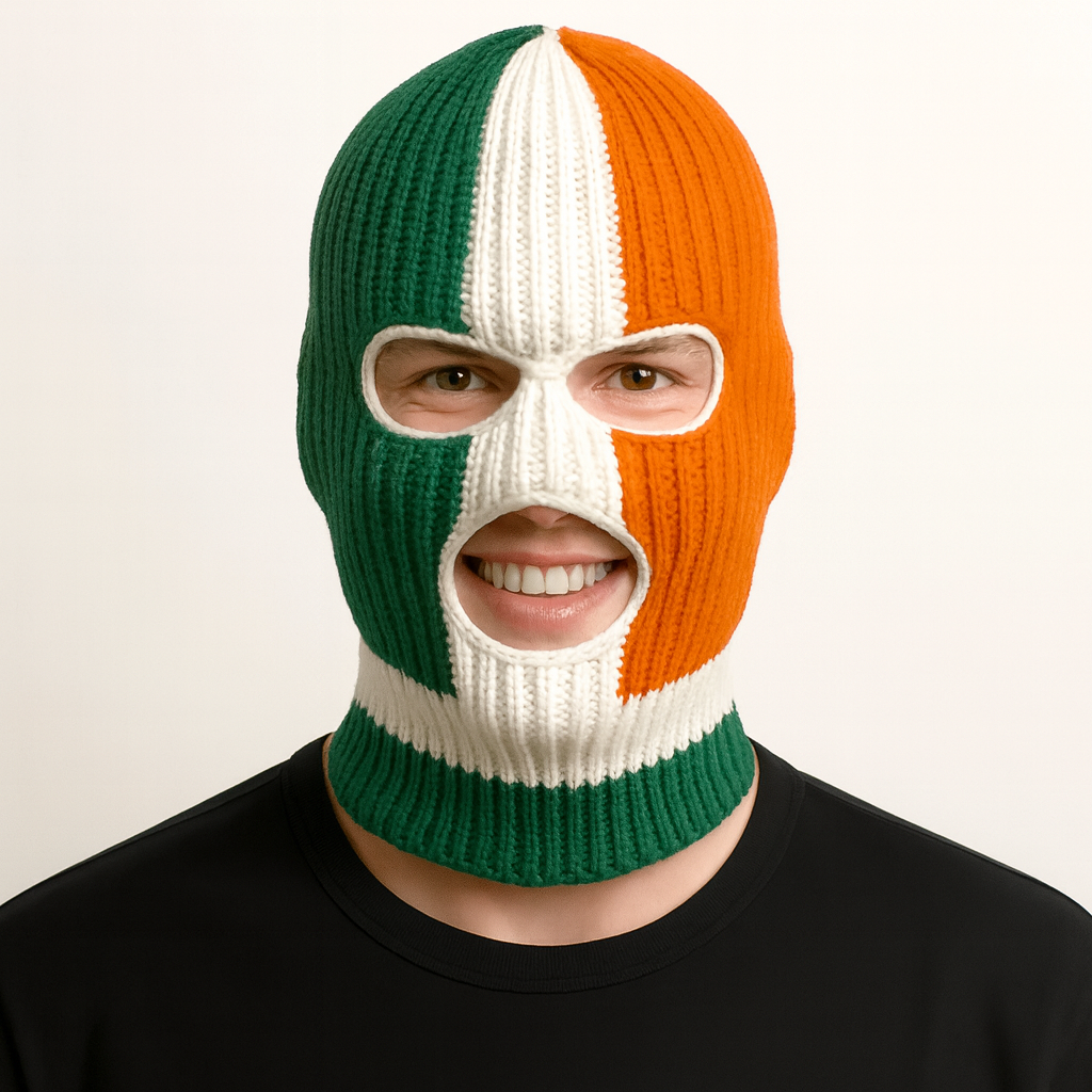 Eirin Apparel Balaclava Irish Flag Balaclava Ski Mask