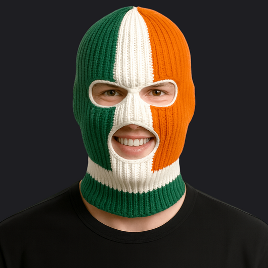 Eirin Apparel Balaclava Irish Flag Balaclava Ski Mask