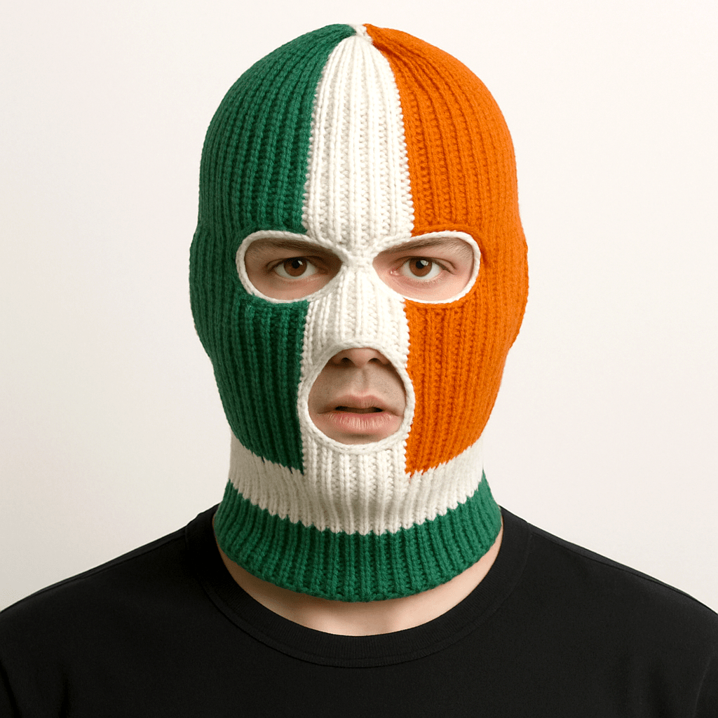 Eirin Apparel Balaclava Irish Flag Balaclava Ski Mask