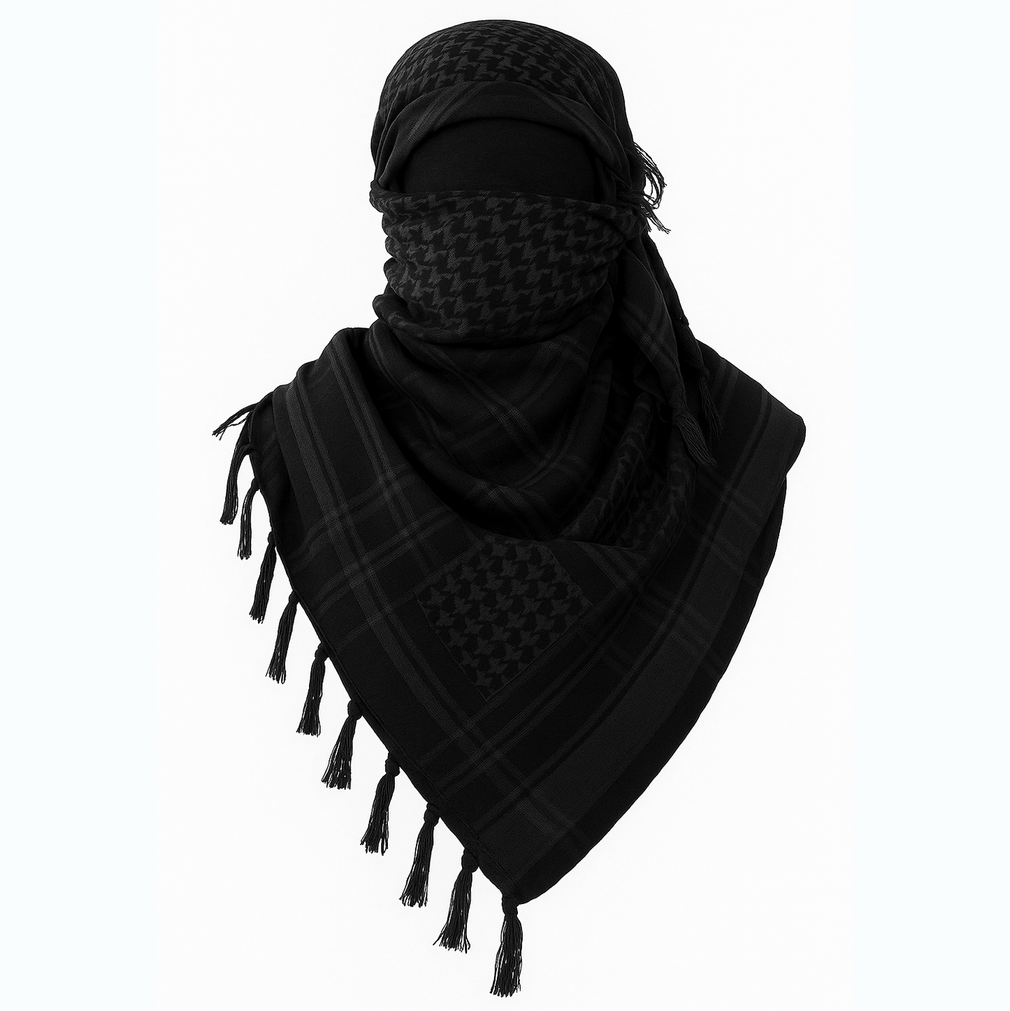 Eirin Apparel Keffiyeh Black Cotton Keffiyeh Palestinian Scarf