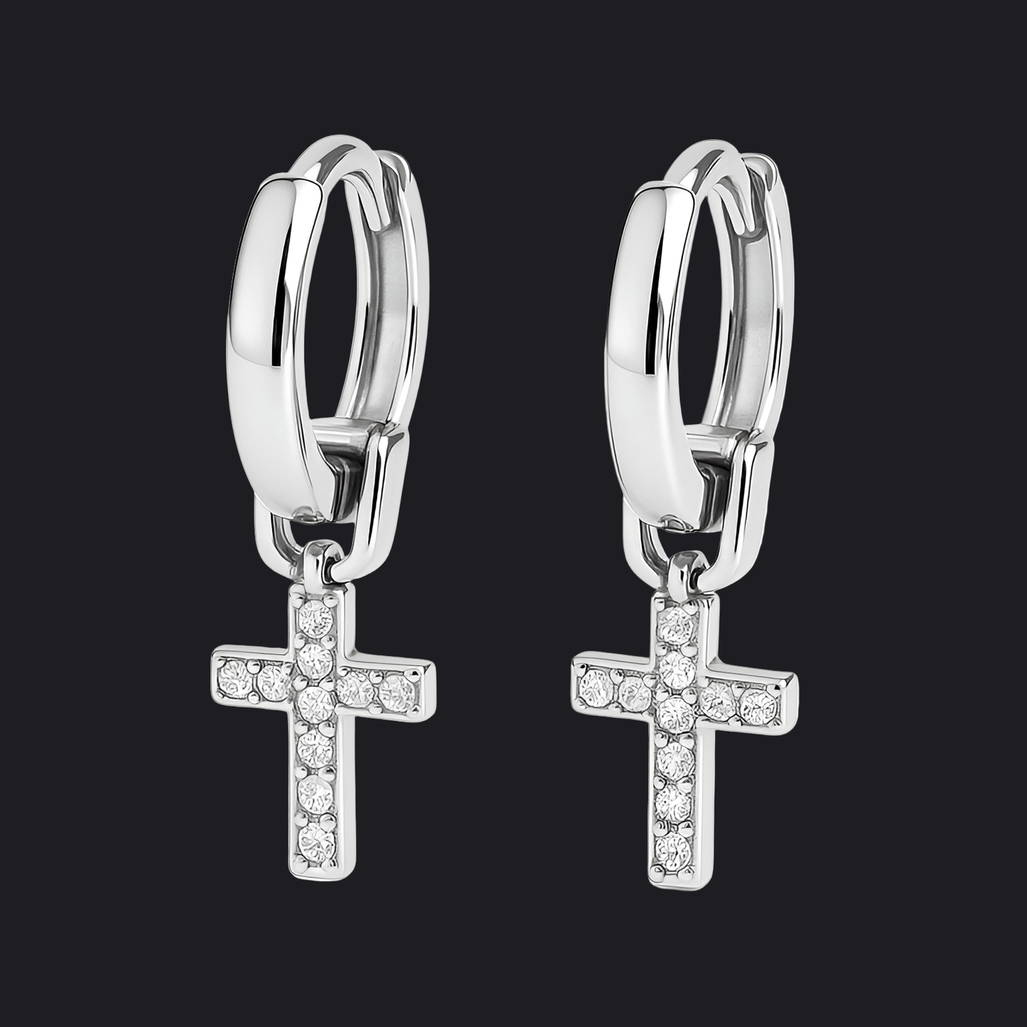 Eirin Apparel Keffiyeh Celtic Cross Silver Dangle Earrings Irish Jewellery Bundle – Signature Pieces Set