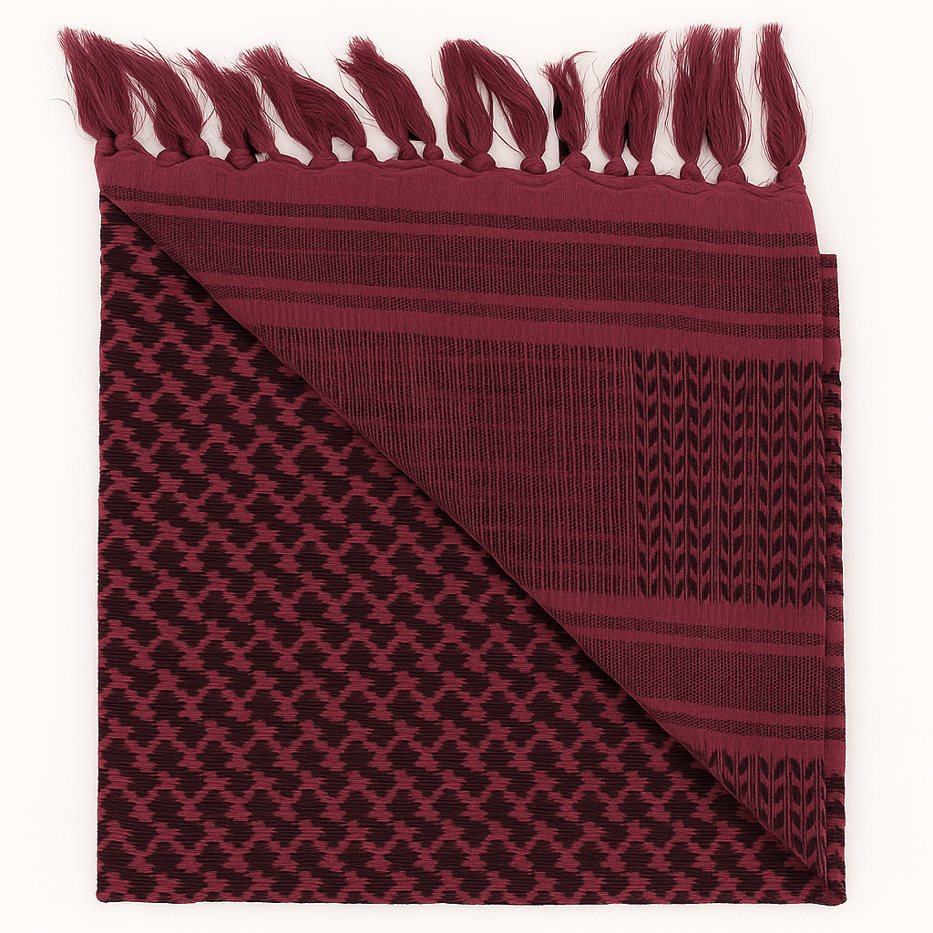 Eirin Apparel Keffiyeh Crimson Pink Cotton Keffiyeh Palestinian Scarf