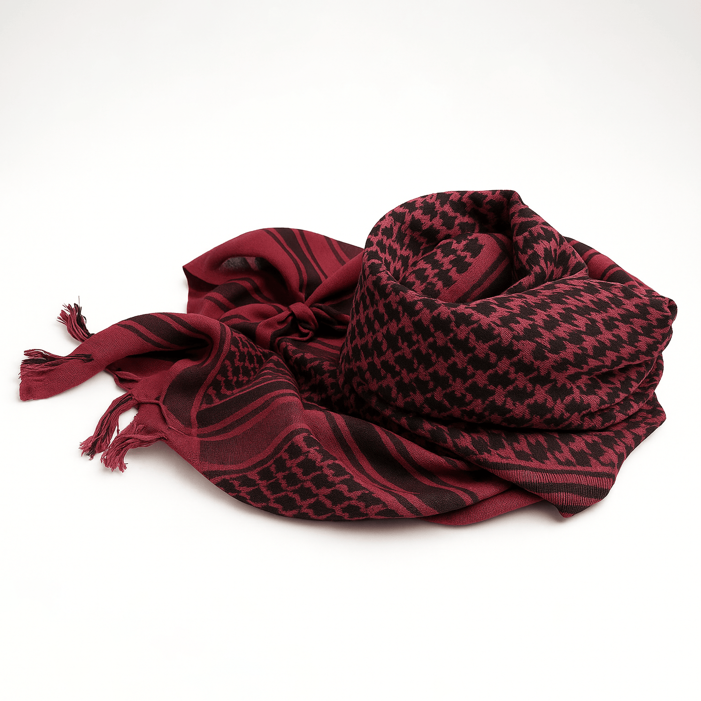 Red keffiyeh scarf