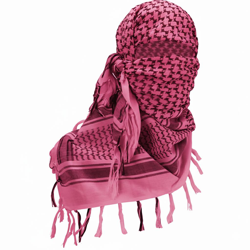 Eirin Apparel Keffiyeh Fuchsia Pink Cotton Keffiyeh Palestinian Scarf