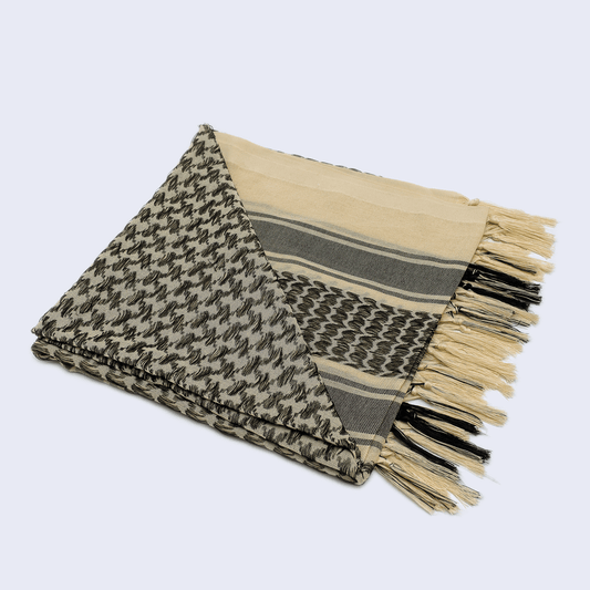 Eirin Apparel Keffiyeh Ivory Sands – Threads of Peace Palestinian Keffiyeh (Collector’s Edition)