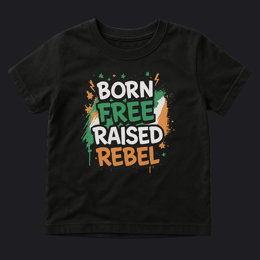 Eirin Apparel Kids T-Shirt Kids 'Born Free, Raised Rebel' T-Shirt