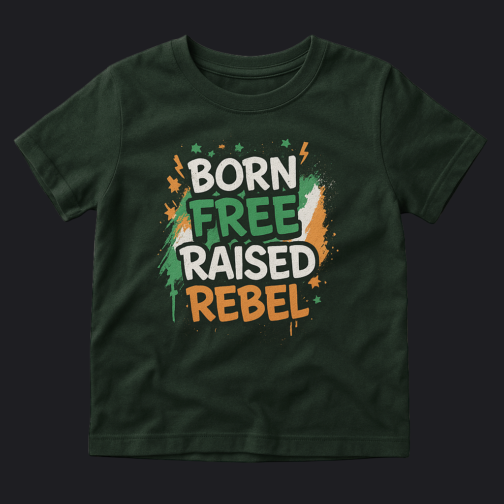 Eirin Apparel Kids T-Shirt Kids 'Born Free, Raised Rebel' T-Shirt