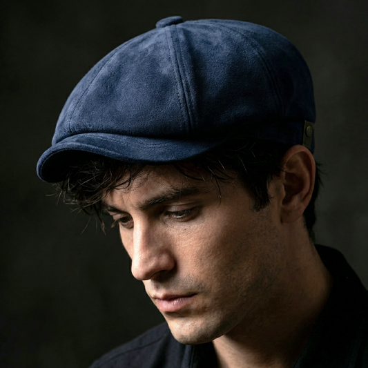 Eirin Apparel Men's Flat Cap ‘Belfast Crown’ Newsboy Flat Cap – Harbour Navy