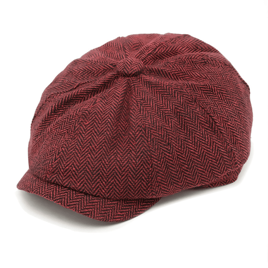 Eirin Apparel Men's Flat Cap Dockside Newsboy Twill Cap – Brickworks Red