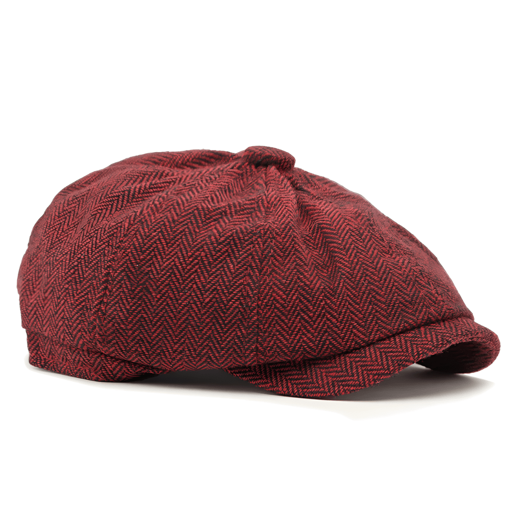 Eirin Apparel Men's Flat Cap Dockside Newsboy Twill Cap – Brickworks Red