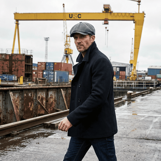 Eirin Apparel Men's Flat Cap Dockside Newsboy Twill Cap – Kiln Ash