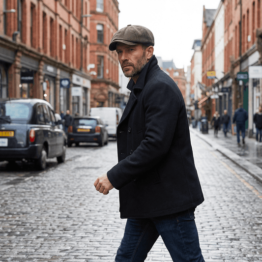 Eirin Apparel Men's Flat Cap Dockside Newsboy Twill Cap – Rivet Brown