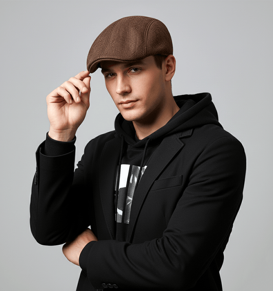 Eirin Apparel Men's Flat Cap Men’s ‘Everyday Irish’ Flat Cap – Turf Brown