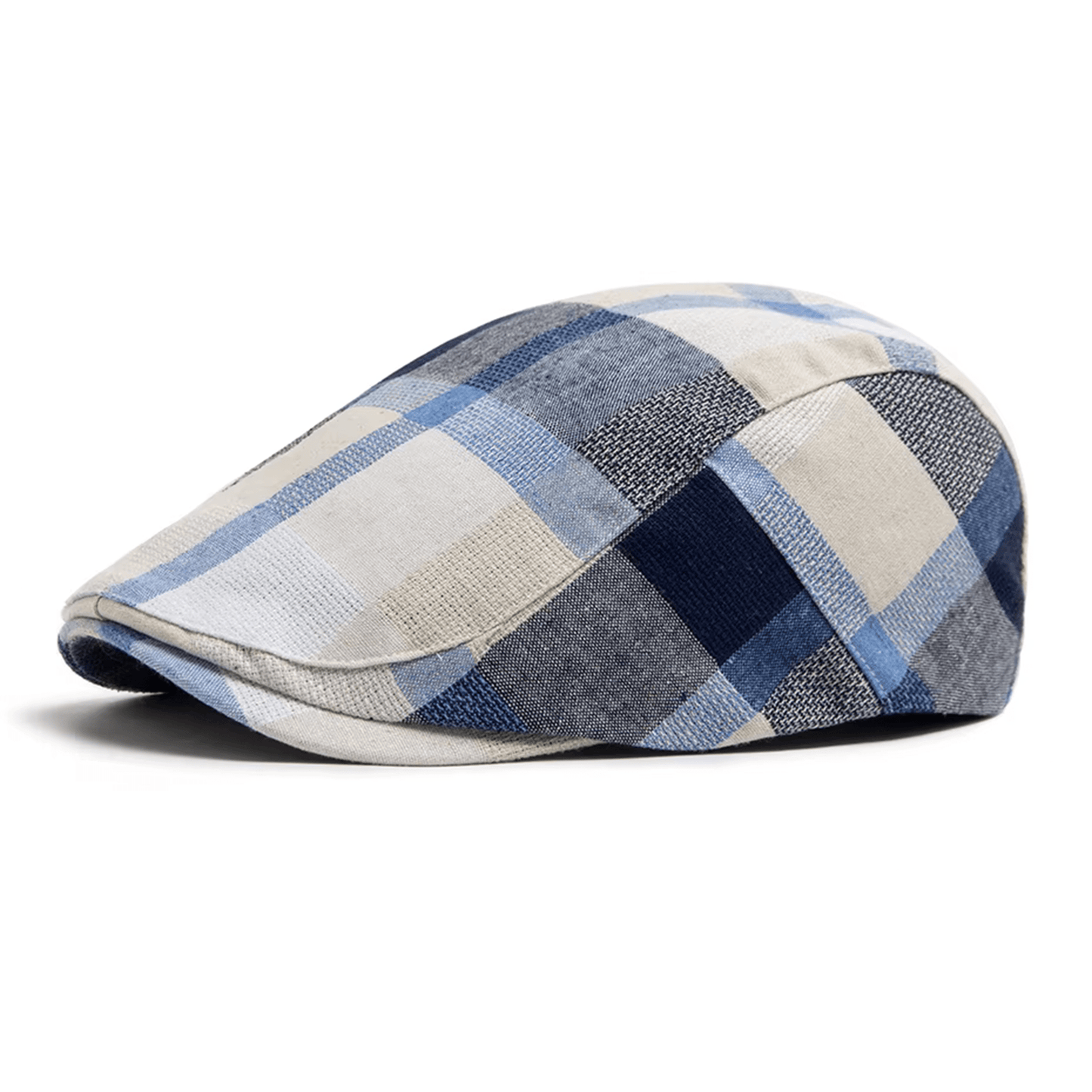 Eirin Apparel Men's Flat Cap Men’s ‘Modern Celt’ Flat Cap – Atlantic Blue Plaid Weave
