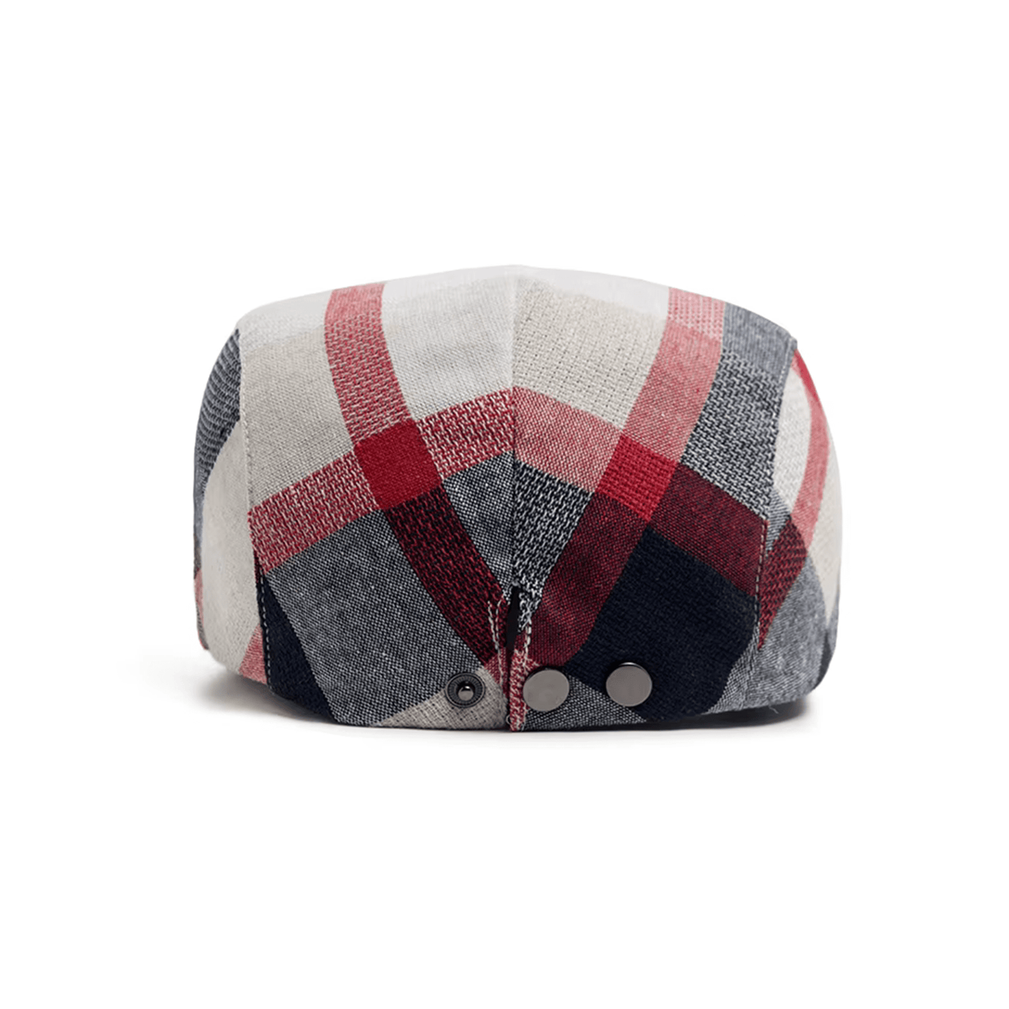 Eirin Apparel Men's Flat Cap Men’s ‘Modern Celt’ Flat Cap – Rebel Red Plaid Weave