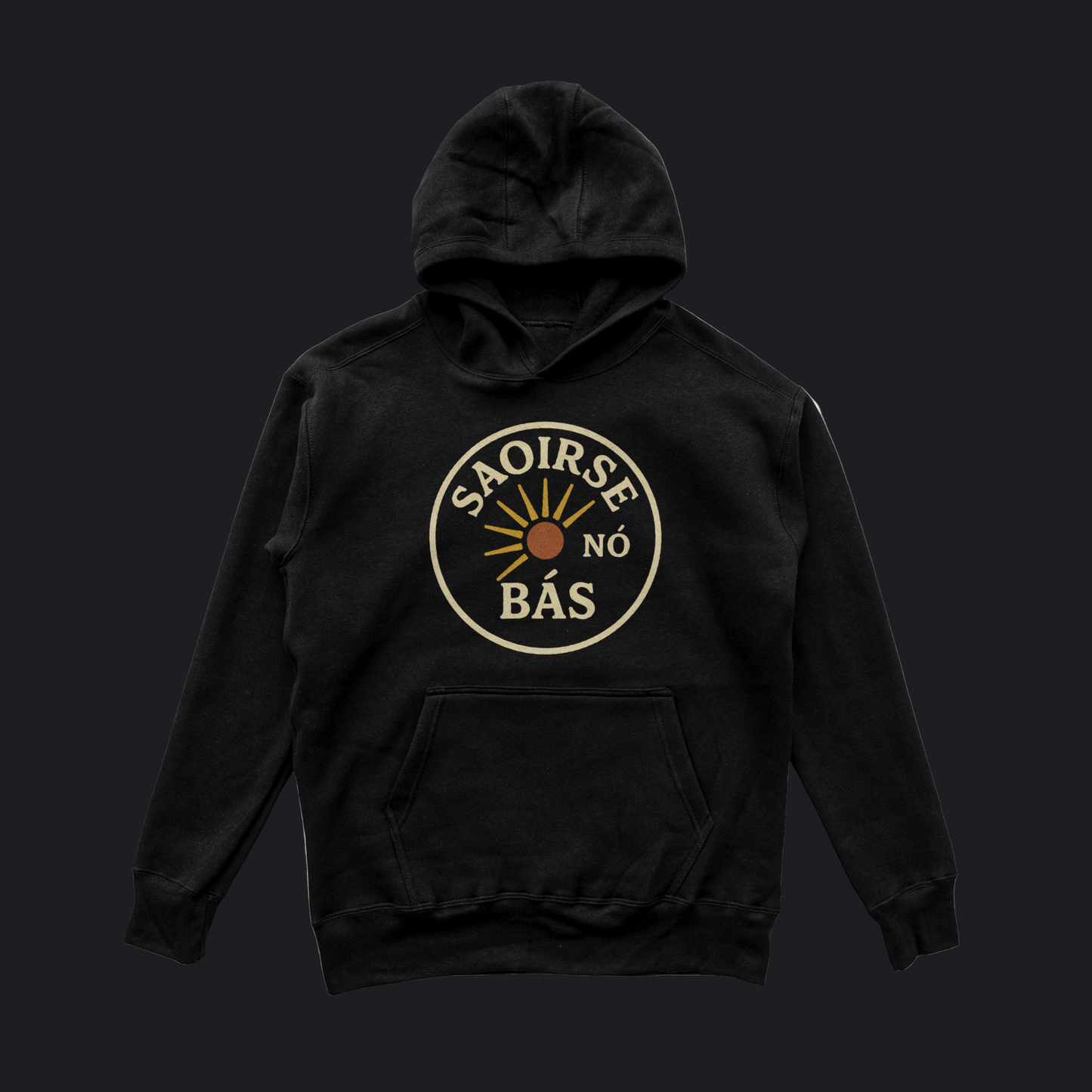 Eirin Apparel Men's Hoodie Black / S Men's 'Freedom Or Death' Gaelic Hoodie