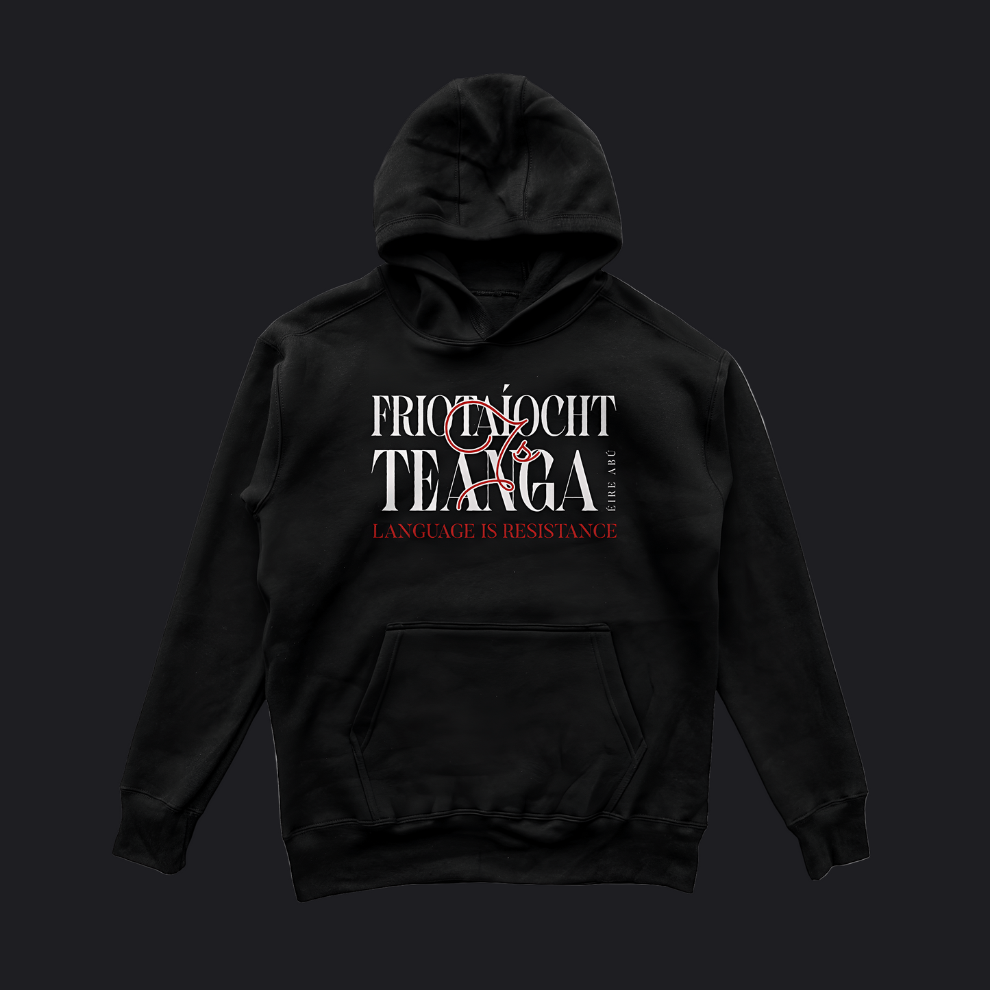 Eirin Apparel Men's Hoodie Black / S Men’s 'Language Is Resistance' Gaelic Hoodie