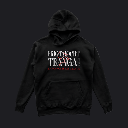 Eirin Apparel Men's Hoodie Black / S Men’s 'Language Is Resistance' Gaelic Hoodie