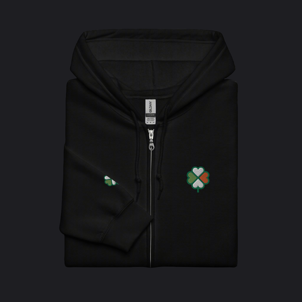 Eirin Apparel Men's Hoodie Black / S Men's Signature Hibernian Premium Zip Up Hoodie