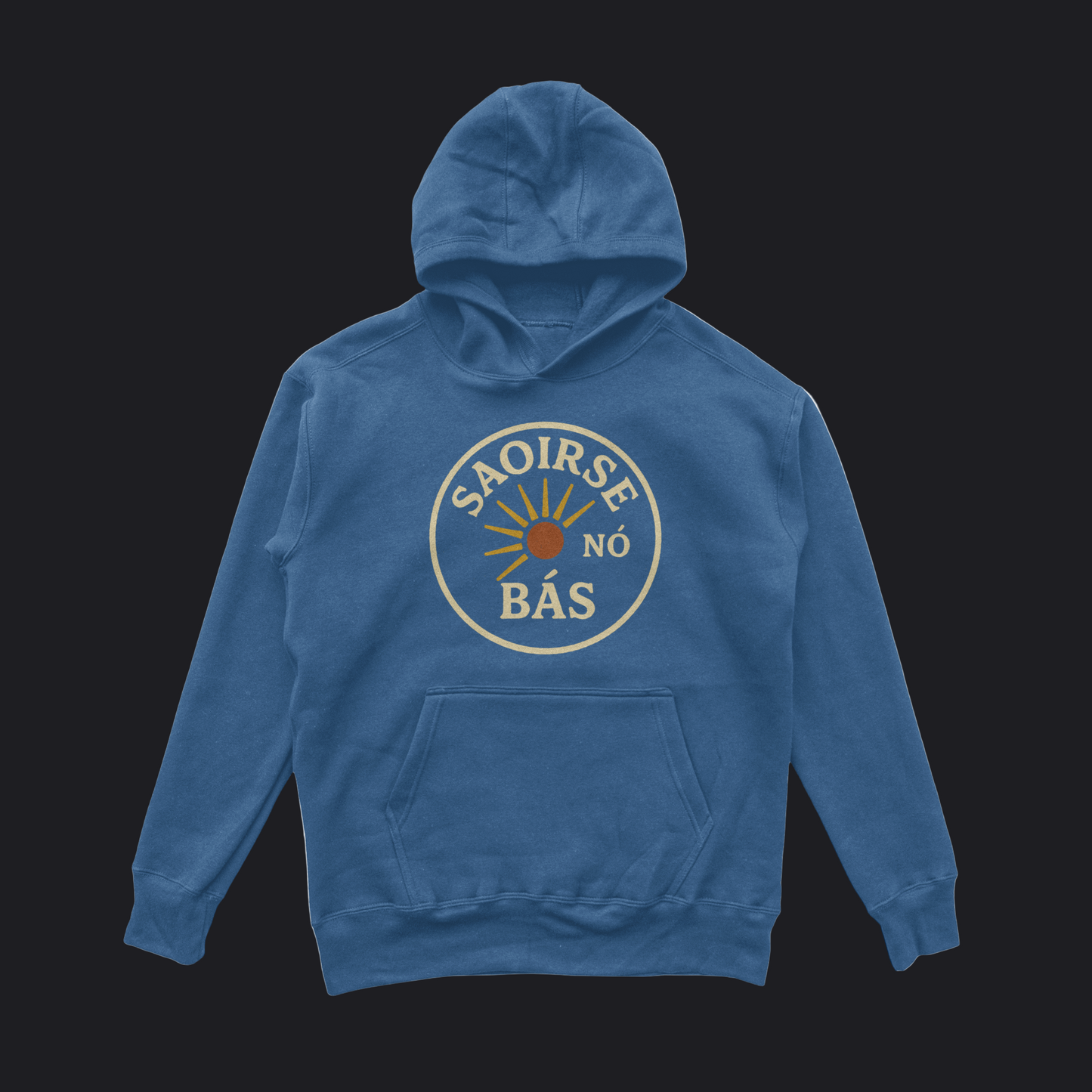 Eirin Apparel Men's Hoodie Indigo Blue / S Men's 'Freedom Or Death' Gaelic Hoodie