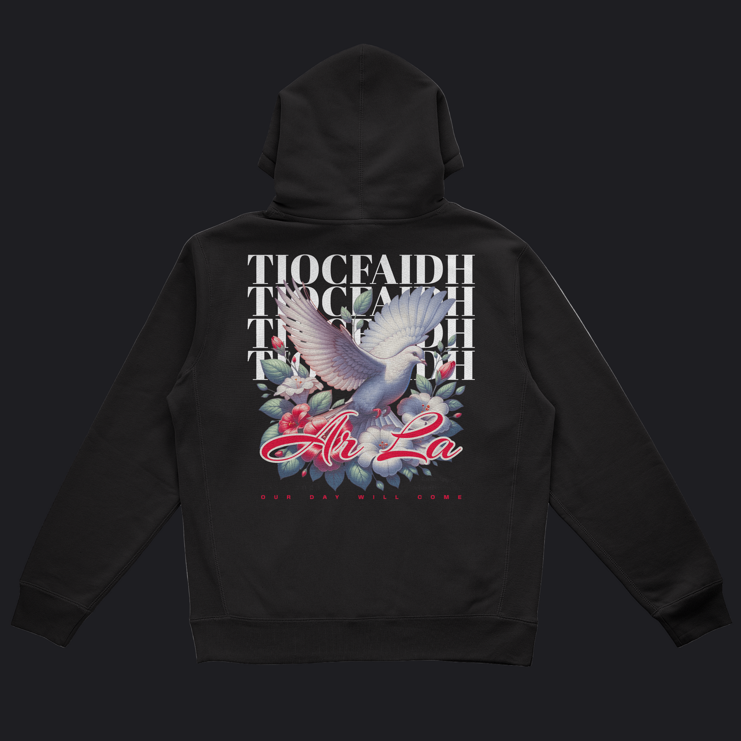 Eirin Apparel Men's Hoodie Men's Doves of Freedom Black Hoodie