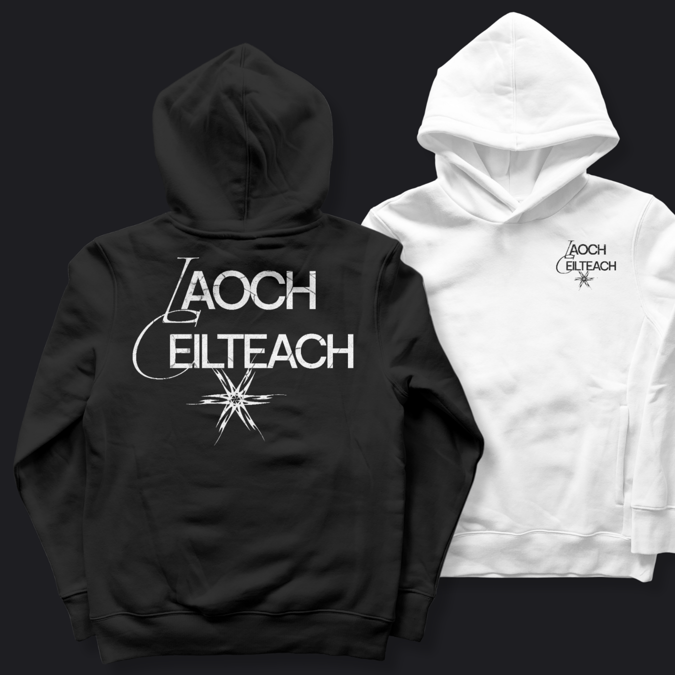 Eirin Apparel Men's Hoodie Men's 'Laoch Ceilteach' Celtic Warrior Gaelic Hoodie
