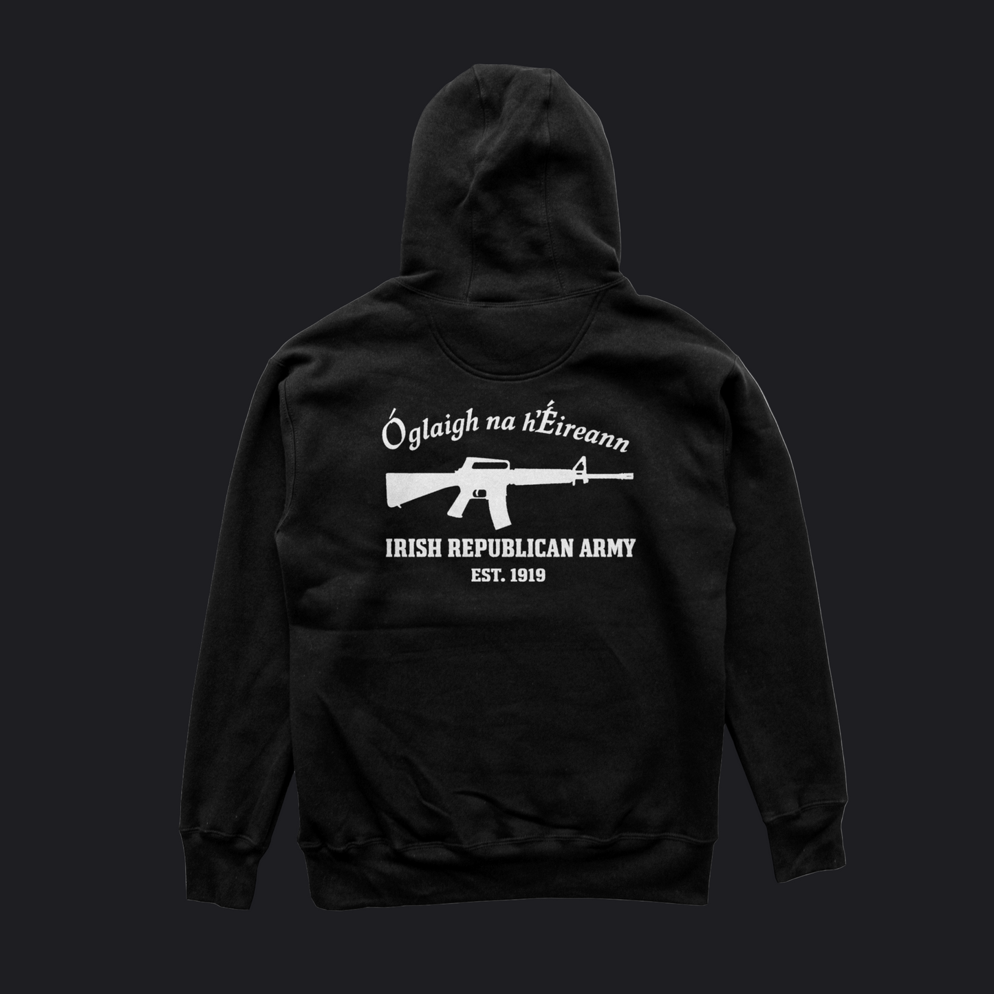 Eirin Apparel Men's Hoodie Men's Óglaigh na hÉireann Est. 1919 Black Hoodie