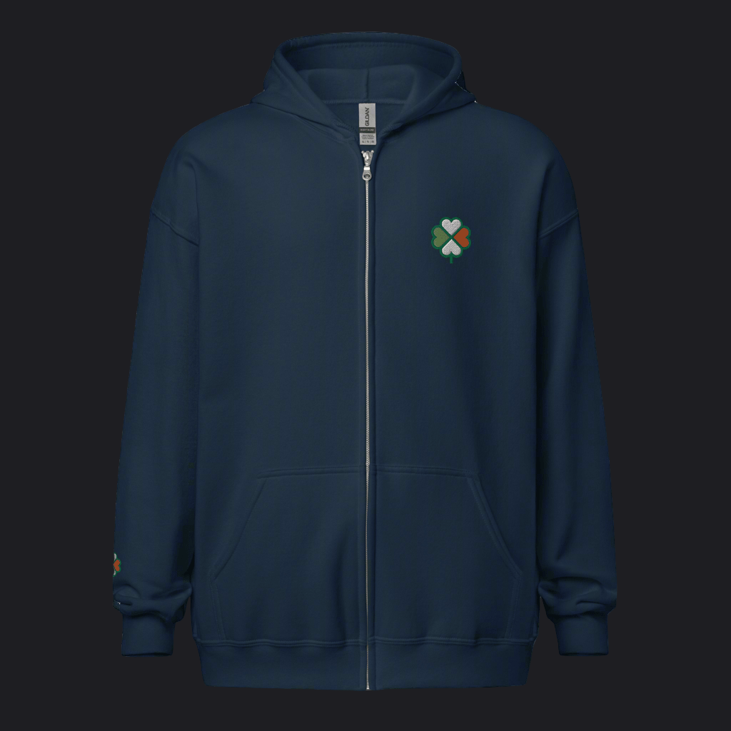 Eirin Apparel Men's Hoodie Men's Signature Hibernian Premium Zip Up Hoodie