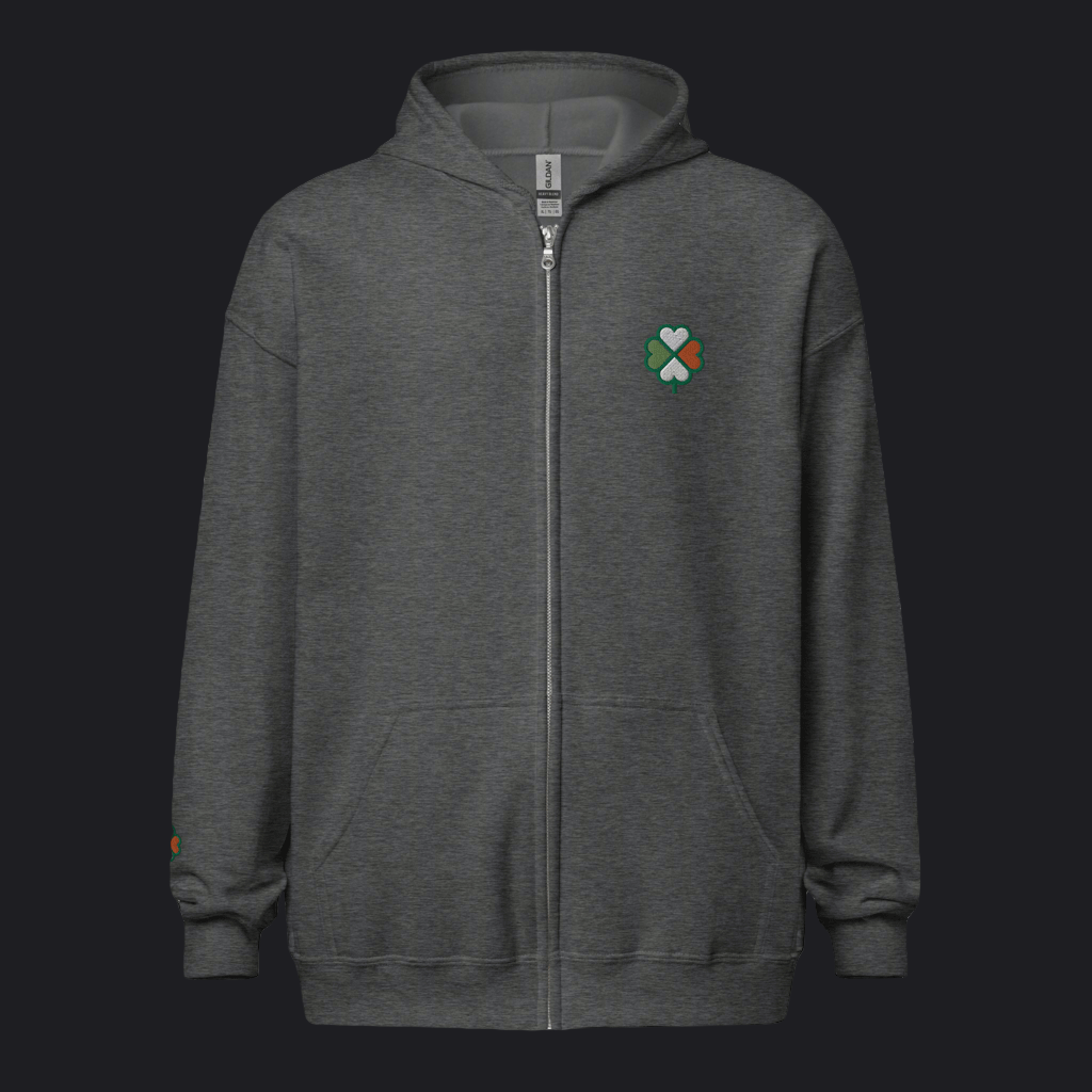 Eirin Apparel Men's Hoodie Men's Signature Hibernian Premium Zip Up Hoodie