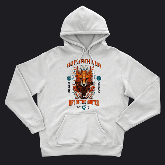 Eirin Apparel Men's Hoodie Men's Sionnach Rua (Irish Red Fox) Celtic Totem Hoodie