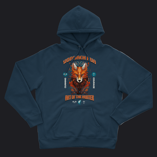 Eirin Apparel Men's Hoodie Men's Sionnach Rua (Irish Red Fox) Celtic Totem Hoodie