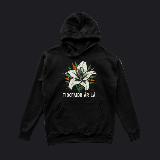 Eirin Apparel Men's Hoodie Men's 'Tiocfaidh ár lá' Easter Lily Hoodie