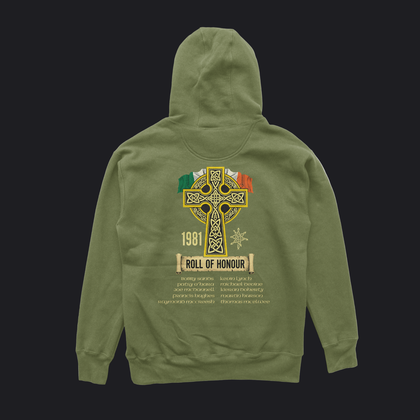 Eirin Apparel Men's Hoodie Military Green / S Men's 1981 Roll Of Honour Hoodie