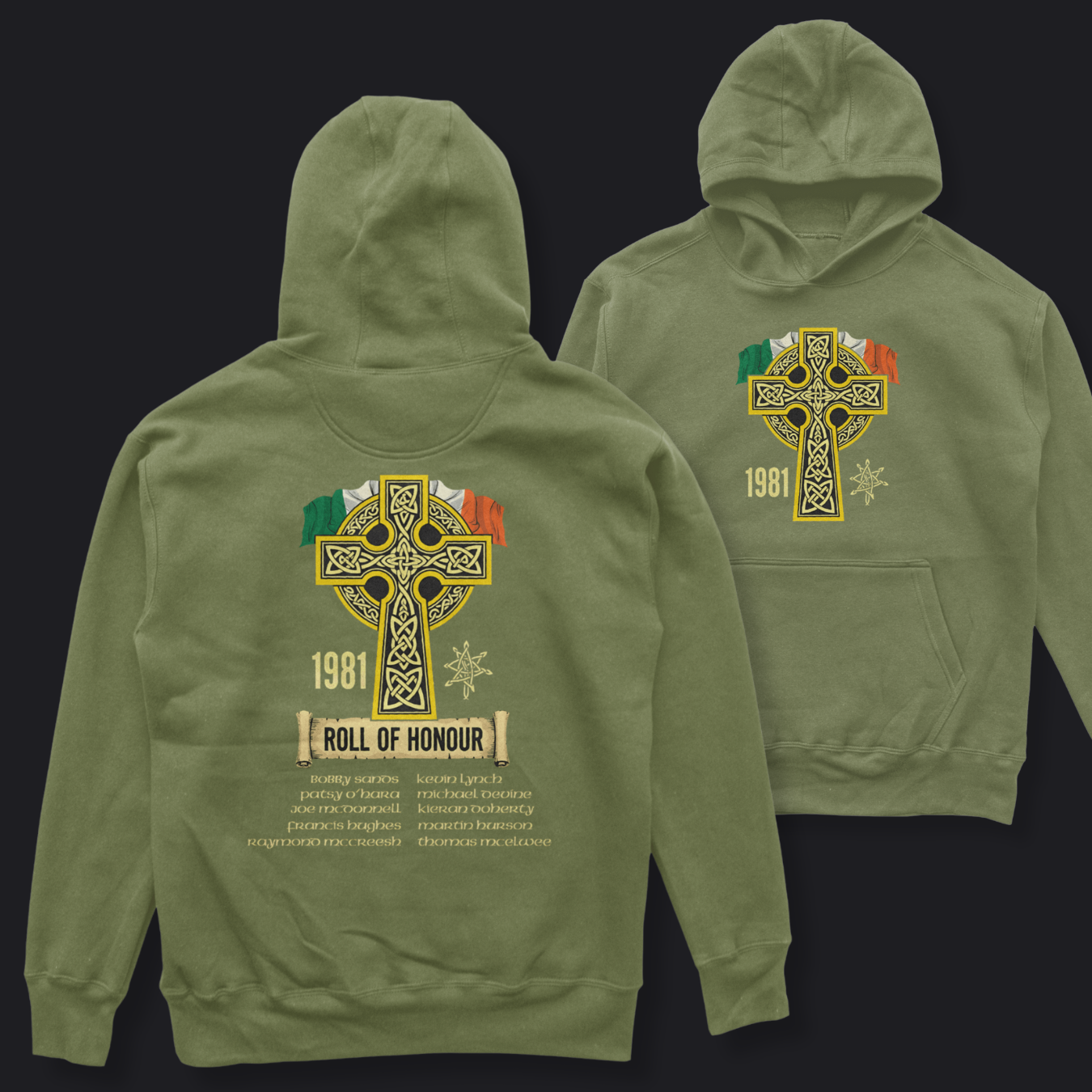 Eirin Apparel Men's Hoodie Military Green / S Men's 1981 Roll Of Honour Hoodie