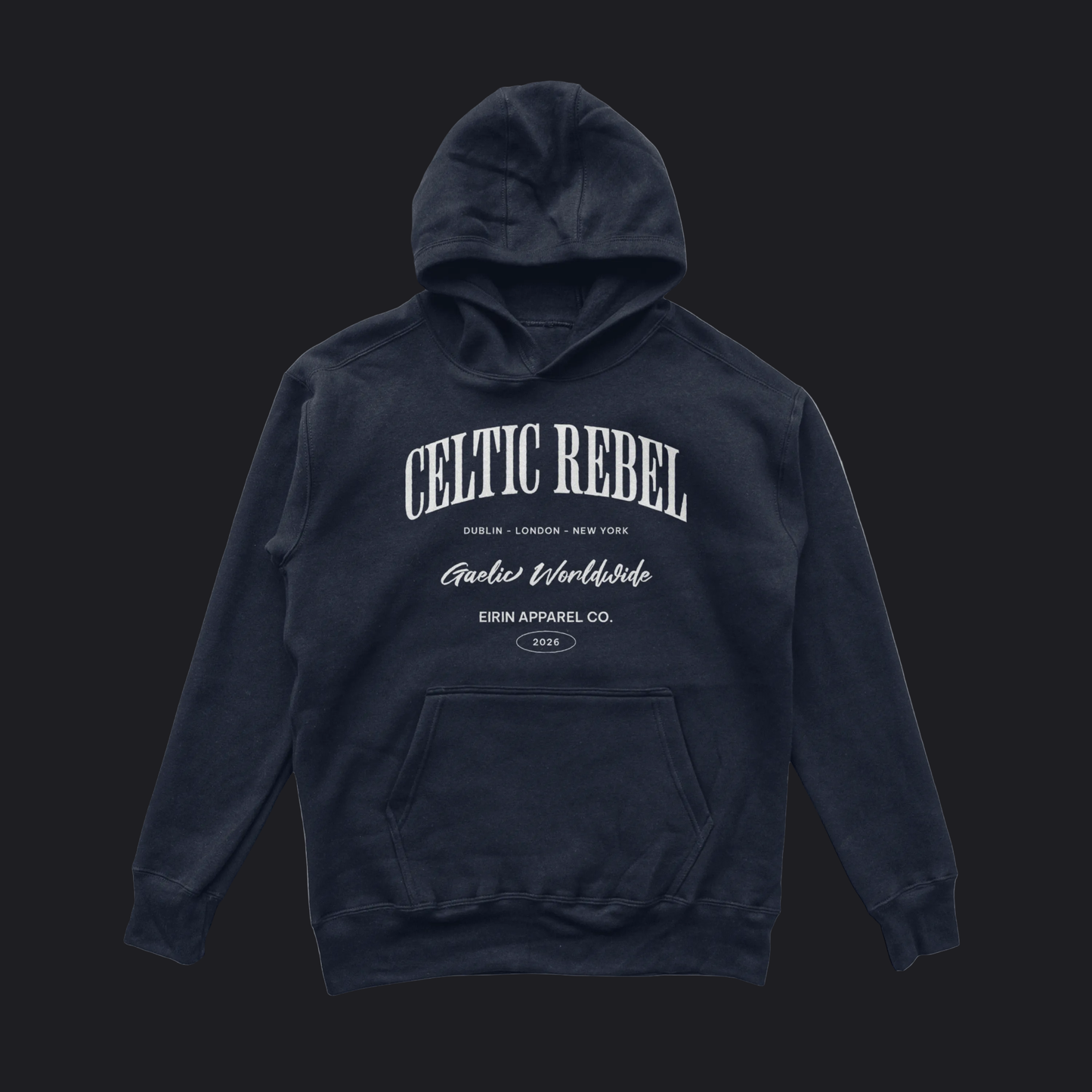 Eirin Apparel Men's Hoodie Navy / S Men's 'Worldwide Celtic Rebel' Hoodie