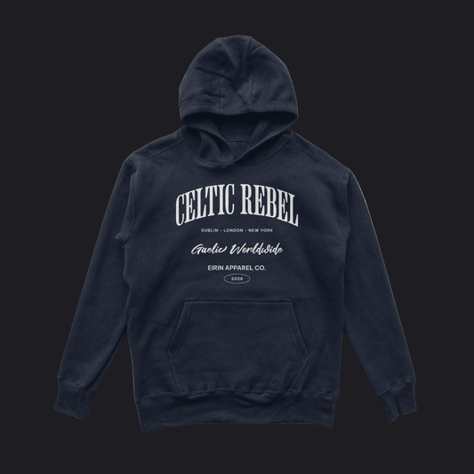Eirin Apparel Men's Hoodie Navy / S Men's 'Worldwide Celtic Rebel' Hoodie