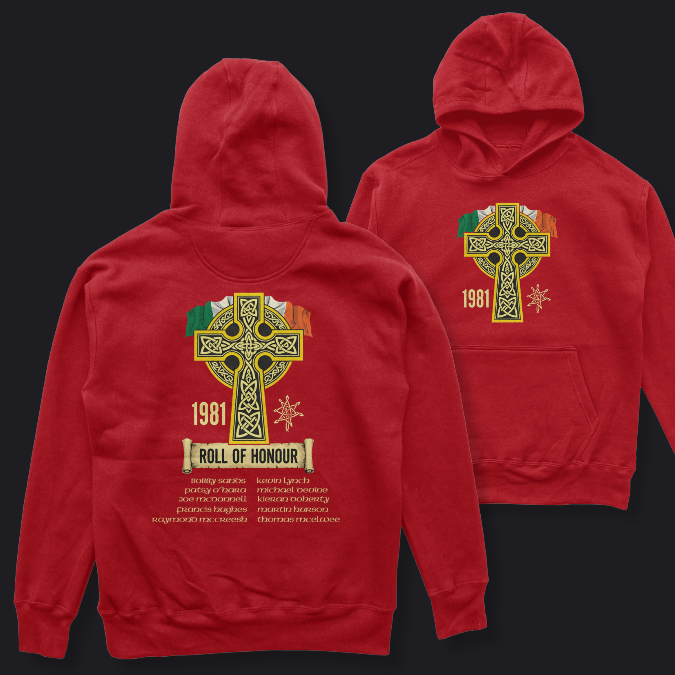 Eirin Apparel Men's Hoodie Red / S Men's 1981 Roll Of Honour Hoodie