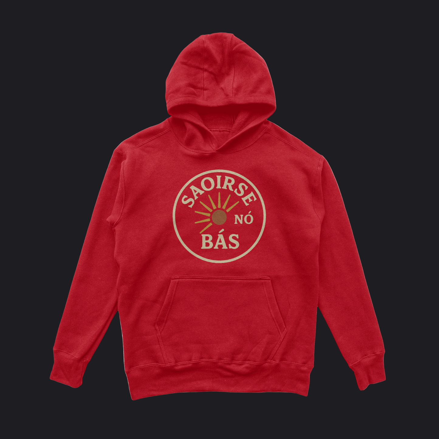 Eirin Apparel Men's Hoodie Red / S Men's 'Freedom Or Death' Gaelic Hoodie