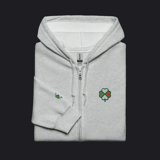 Eirin Apparel Men's Hoodie Sport Grey / S Men's Signature Hibernian Premium Zip Up Hoodie
