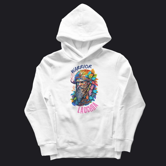 Eirin Apparel Men's Hoodie White / S Men's Neon Celtic Warrior Laochra Hoodie