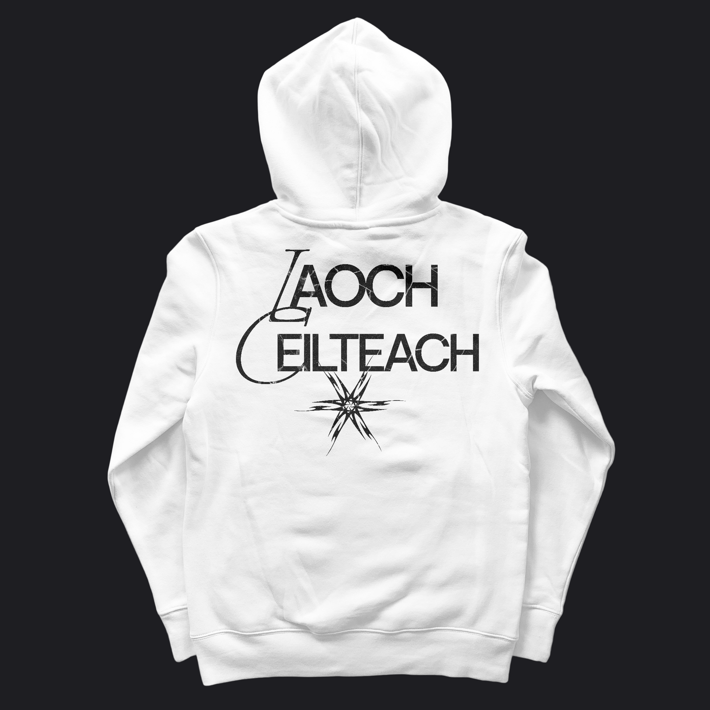 Eirin Apparel Men's Hoodie White / Small Men's 'Laoch Ceilteach' Celtic Warrior Hoodie