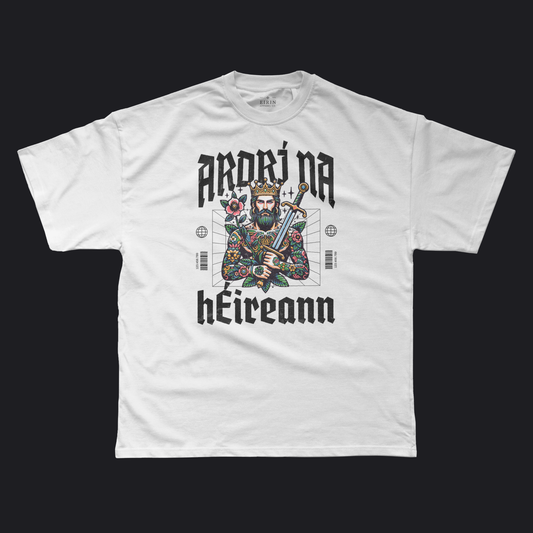 Eirin Apparel Men's T-Shirt Ash / S Men's 'High King Of Ireland' Gaelic T-Shirt