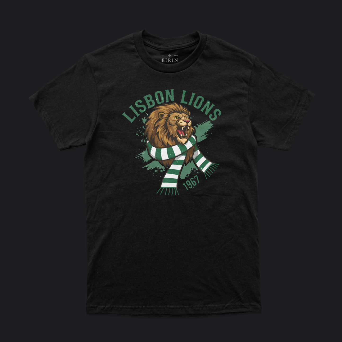 Eirin Apparel Men's T-Shirt Black / S Unisex Roaring Lisbon Lions 1967 T-Shirt