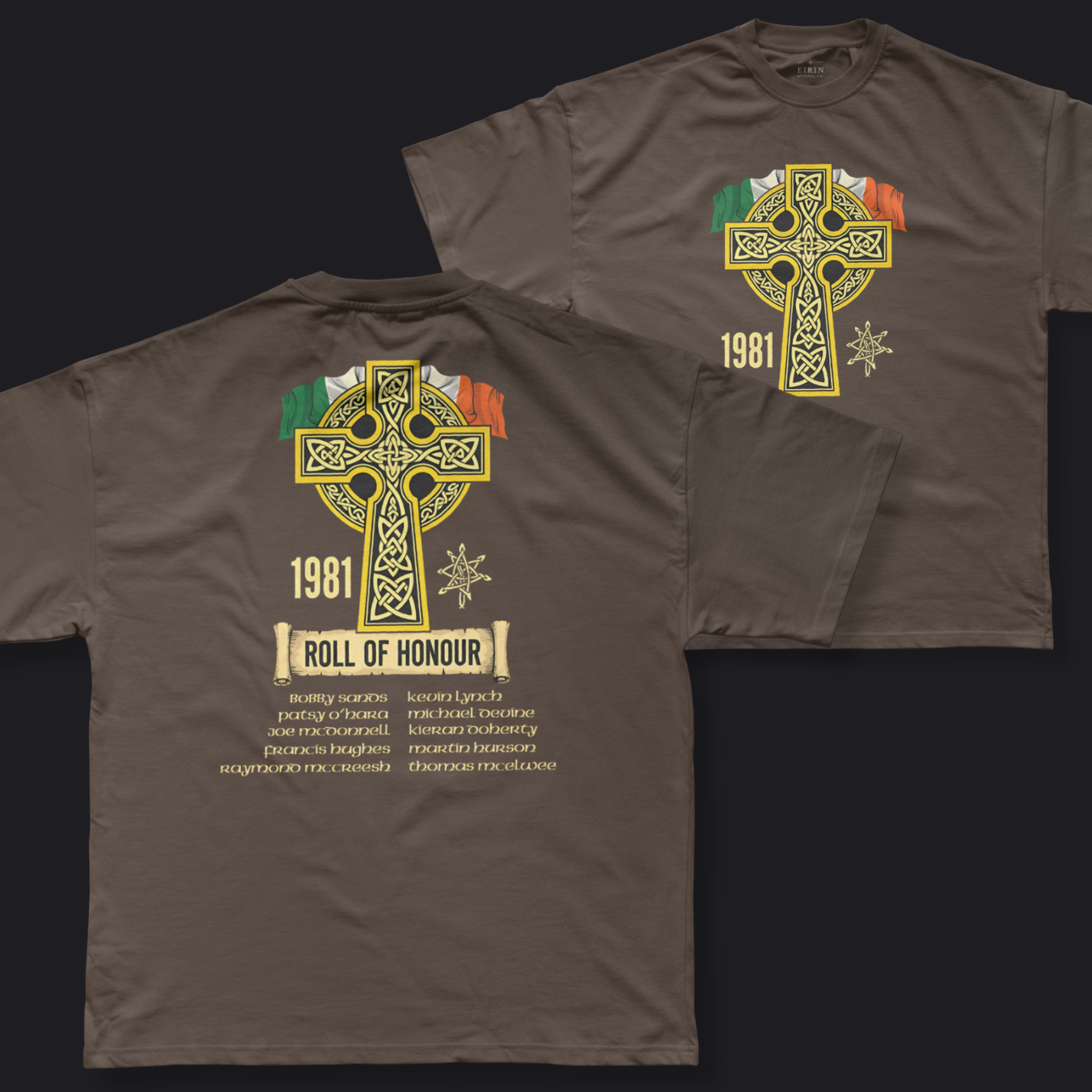 Eirin Apparel Men's T-Shirt Dark Chocolate / S Men's 1981 Roll Of Honour T-Shirt