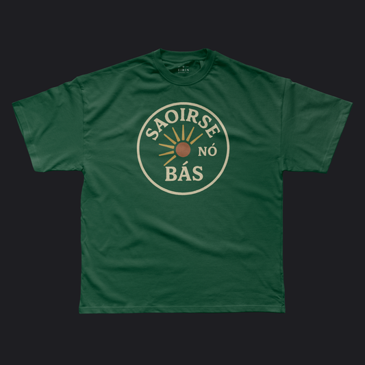 Eirin Apparel Men's T-Shirt Forest Green / S Men's 'Freedom Or Death' Gaelic T-Shirt