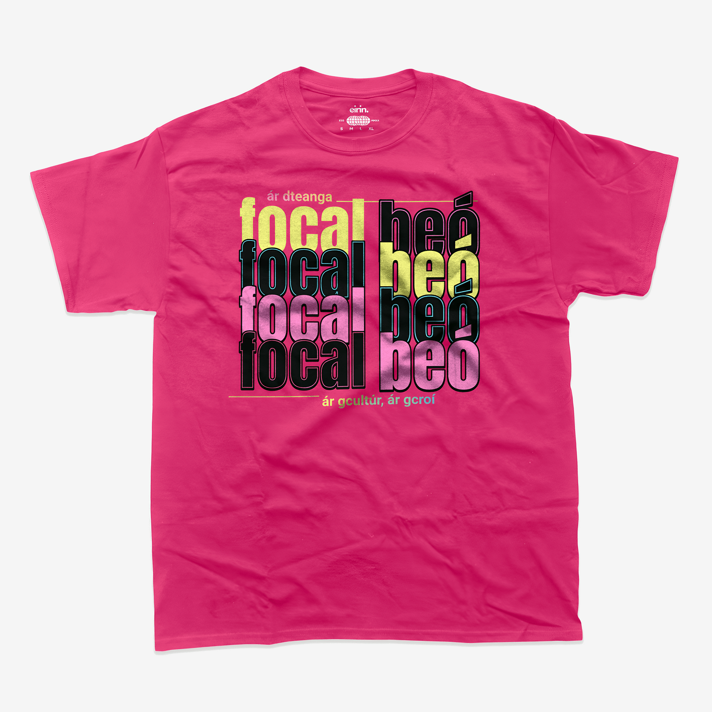 Eirin Apparel Men's T-Shirt Heliconia / S Unisex 'Living Word' Gaelic T-Shirt