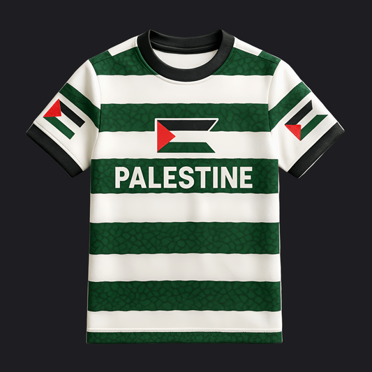 Eirin Apparel Men's T-Shirt Kids’ Celtic FC Palestine Jersey – 2025 Hope & Unity Edition