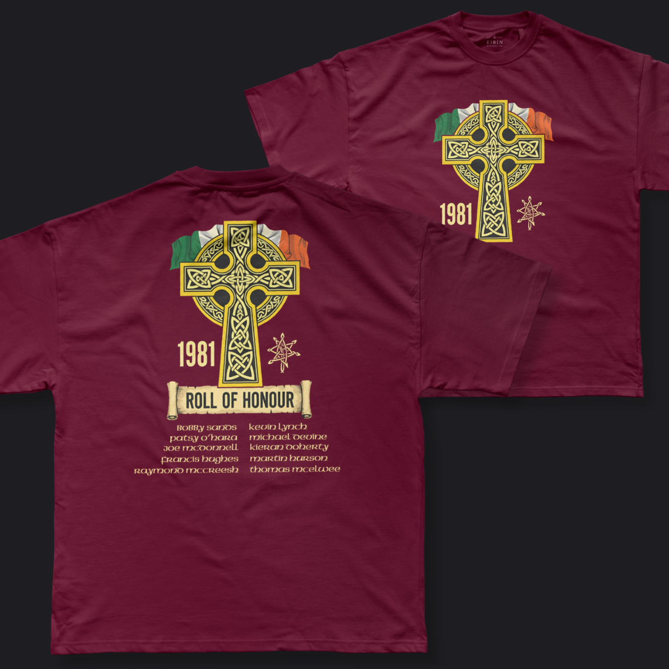 Eirin Apparel Men's T-Shirt Maroon / S Men's 1981 Roll Of Honour T-Shirt