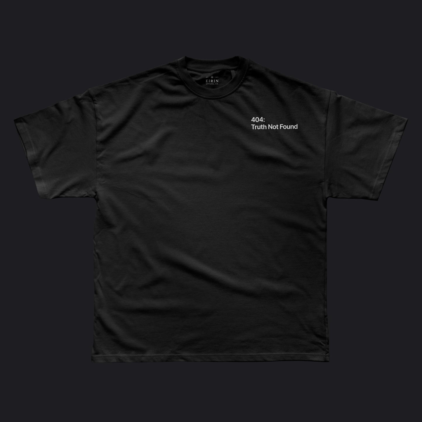 Eirin Apparel Men's T-Shirt Men’s '404: Truth Not Found' T-Shirt – Irish Genocide Not Famine Awareness