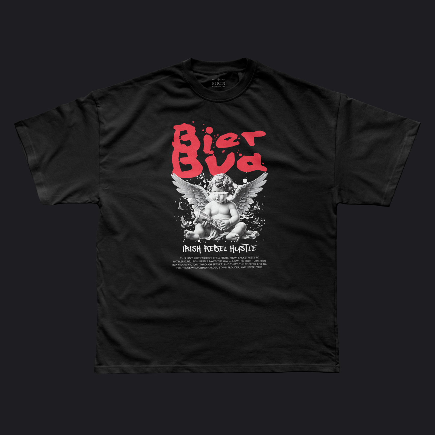 Eirin Apparel Men's T-Shirt Men's 'Bier Bua' Irish Hustle Gaelic T-Shirt